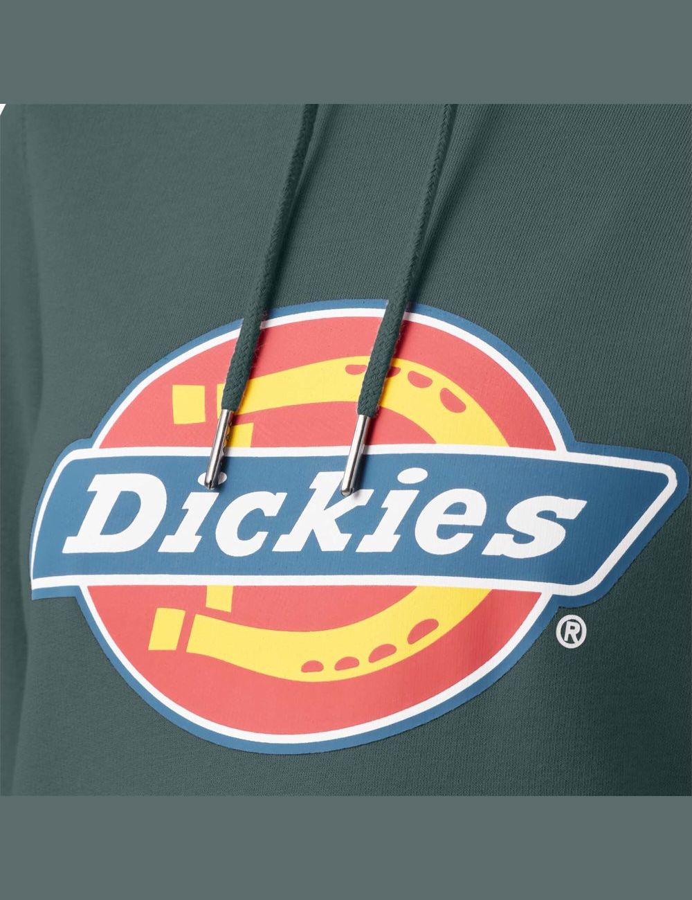 Lincoln Green Dickies Heavyweight Logo Hoodies | 673GPUARO