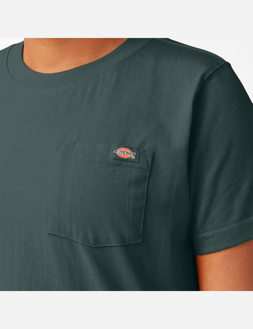 Lincoln Green Dickies Plus Heavyweight Short Sleeve T-Shirts | 706JULADH