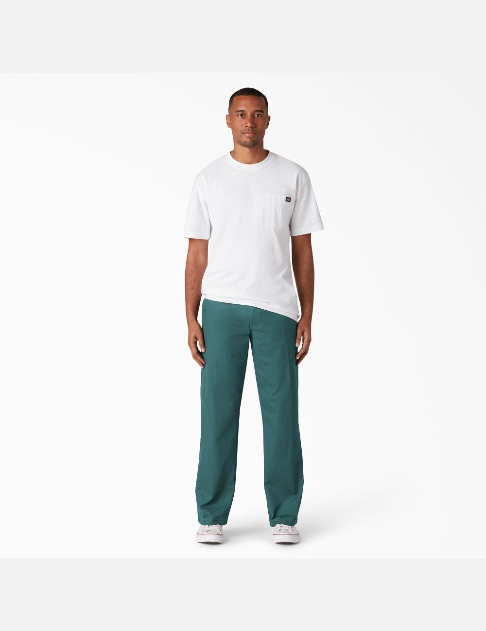 Lincoln Green Dickies Regular Fit Twill & Ripstop Pants | 753CYURWO