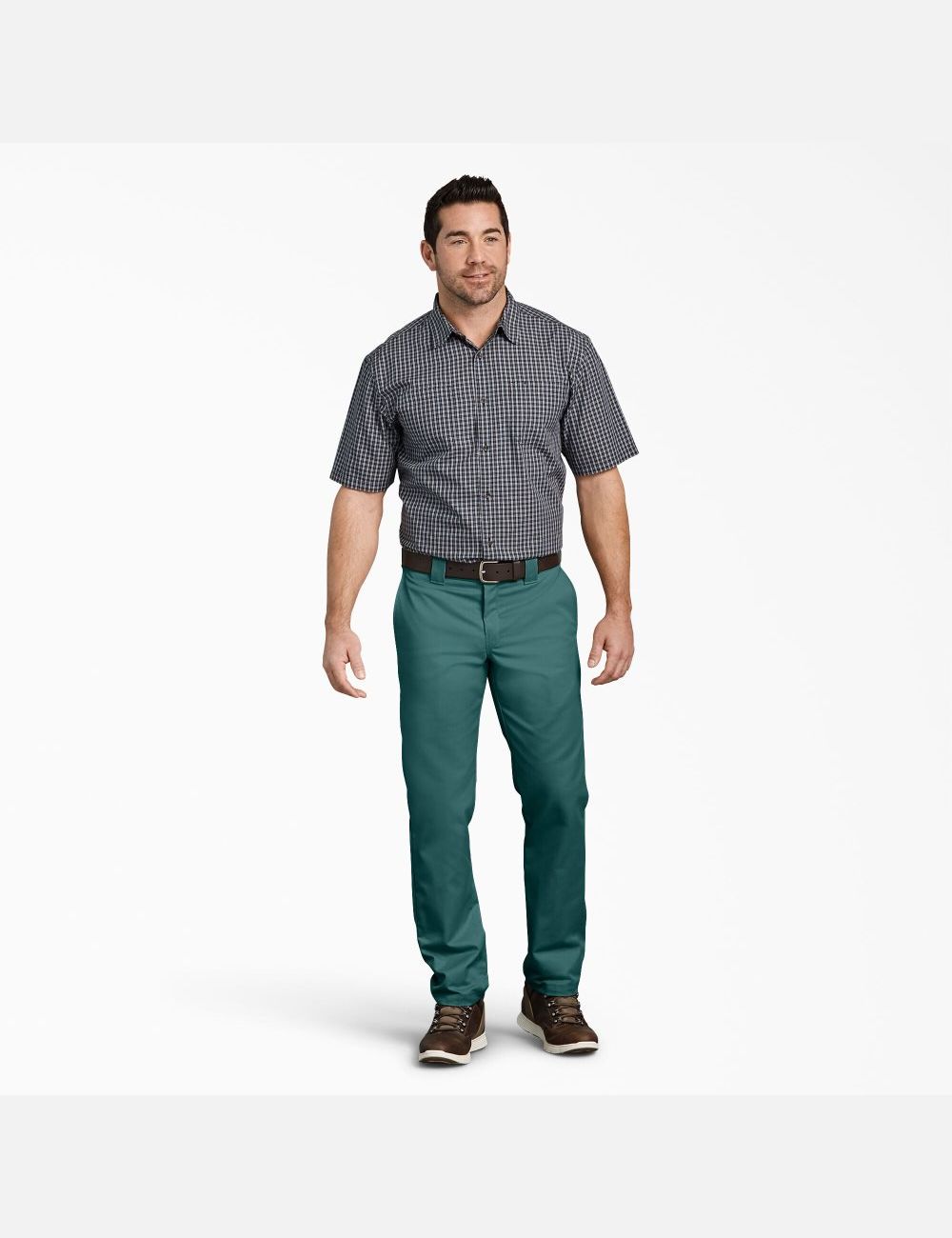 Lincoln Green Dickies Slim Fit Taper Leg Multi-Use Pocket Work Pants | 746PRNMKB