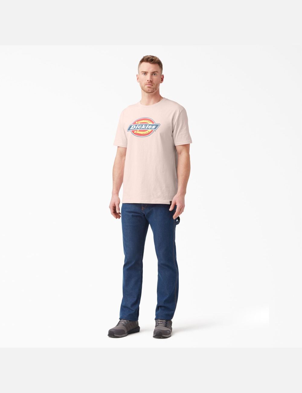 Lotus Pink Dickies Logo Graphic T-Shirts | 760IMDRST