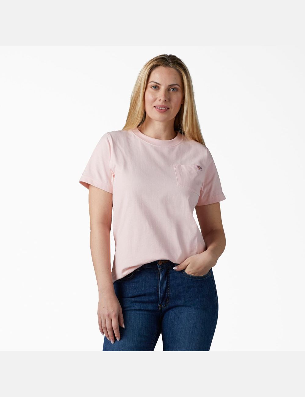 Lotus Pink Dickies Short Sleeve Heavyweight T-Shirts | 029PBLHQA