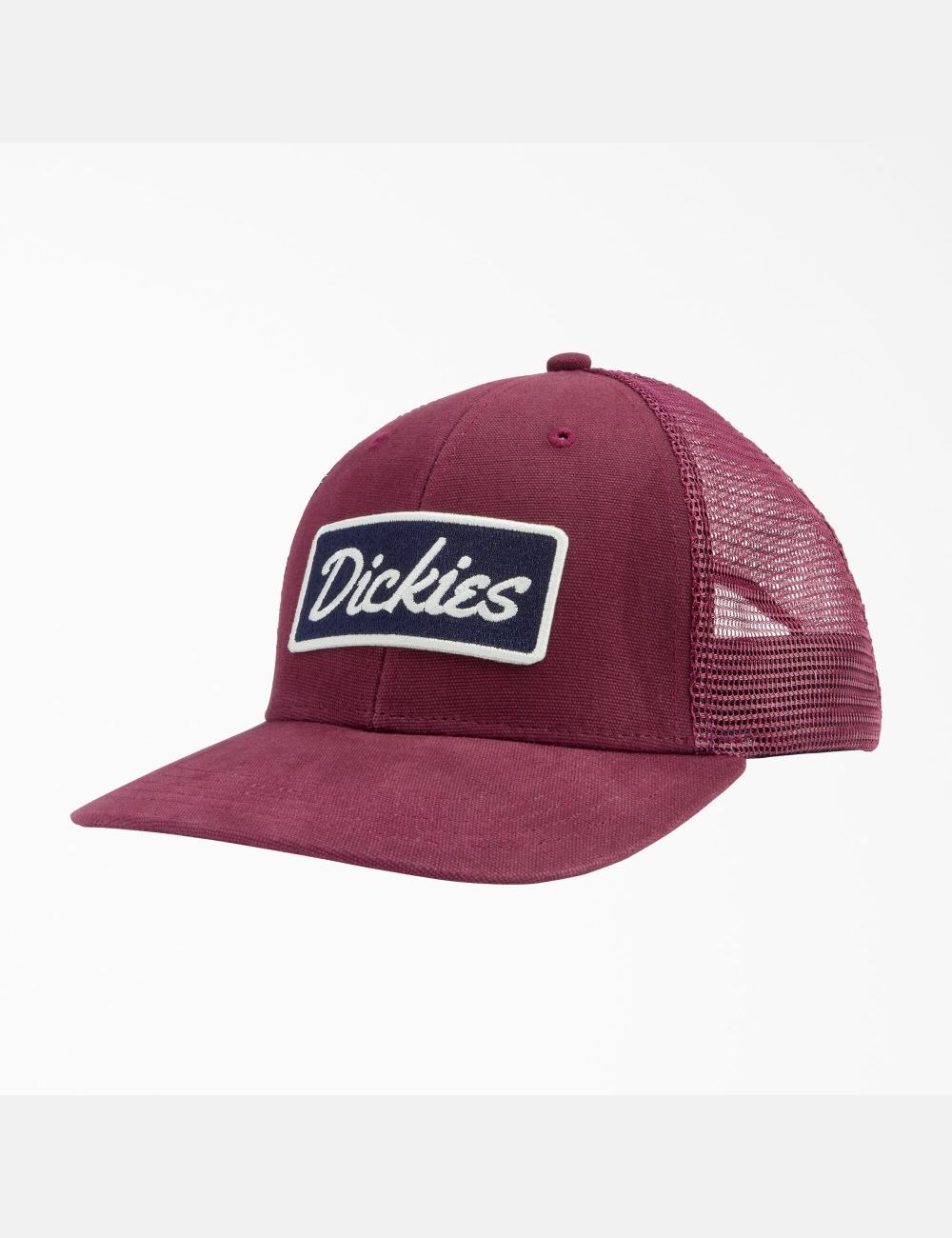 Maroon Dickies Patch Logo Trucker Hats | 130CEQPVY