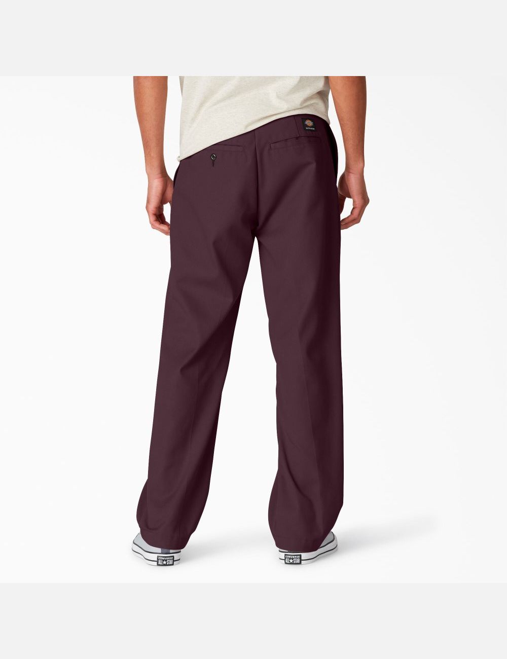 Maroon Dickies Regular Fit Twill Skateboarding Pants | 027DWVBHN