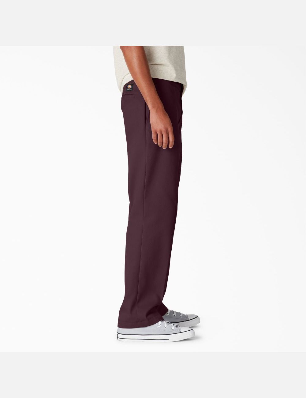 Maroon Dickies Regular Fit Twill Skateboarding Pants | 027DWVBHN