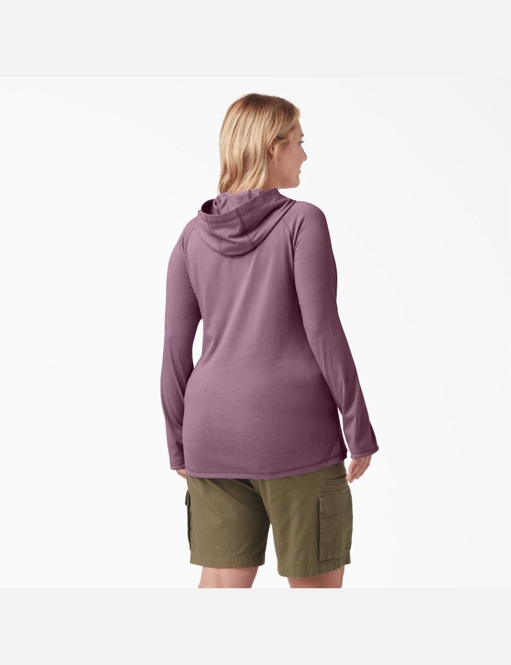 Mauve Shadow Heather Dickies Plus Cooling Performance Tops | 806OYMSEL