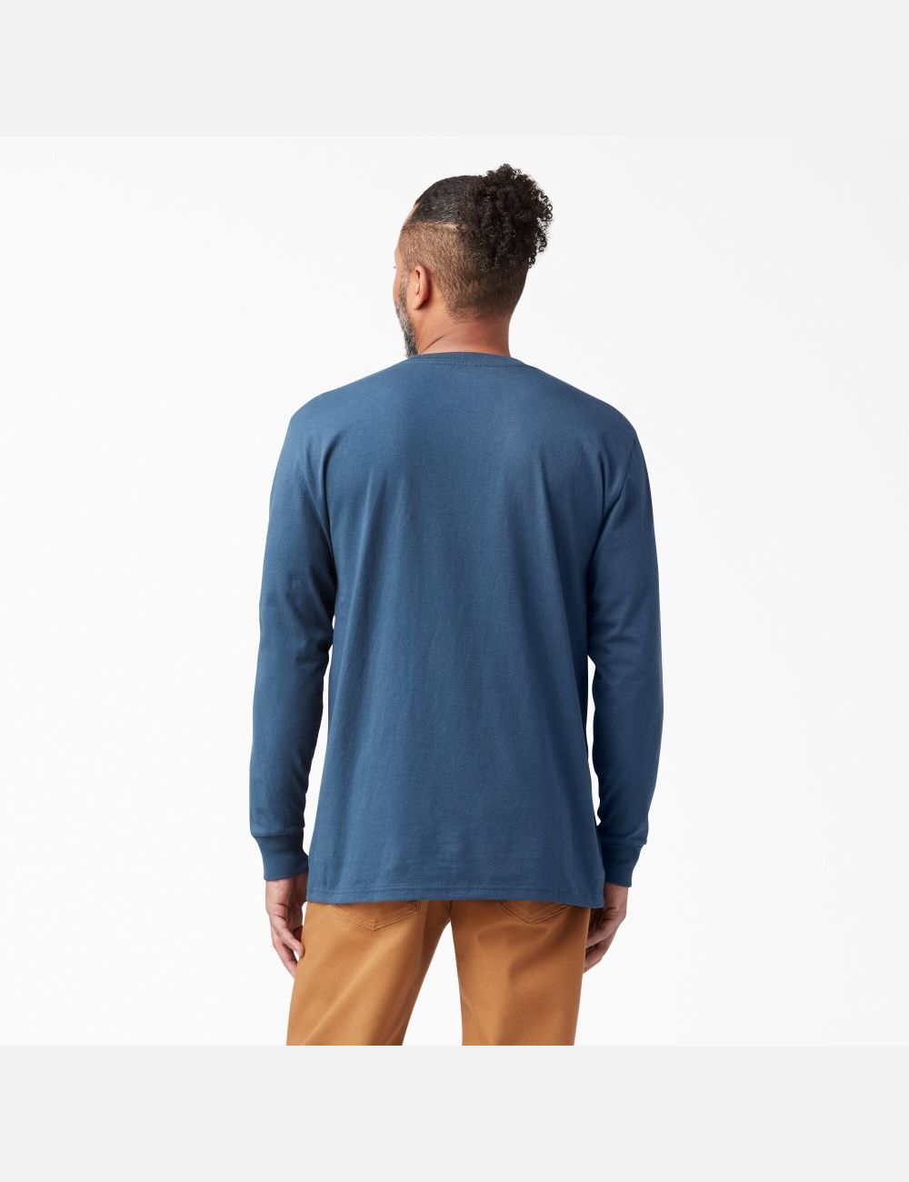 Midnight Blue Dickies Regular Icon Graphic Long Sleeve T-Shirts | 684IAKQUZ