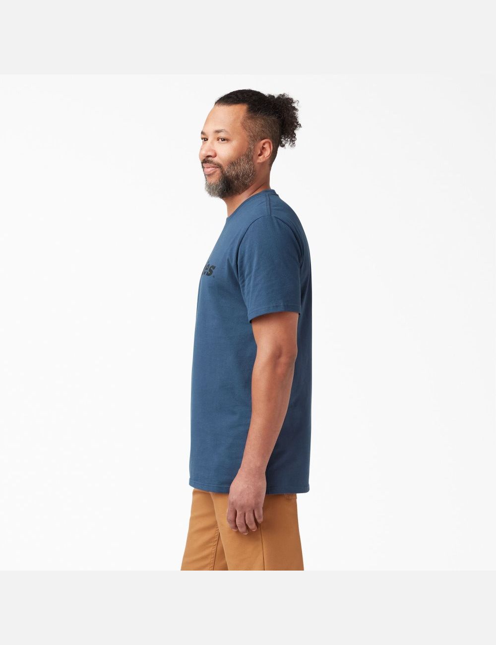 Midnight Blue Dickies Short Sleeve Relaxed Fit Icon Graphic T-Shirts | 041ZJEBDM