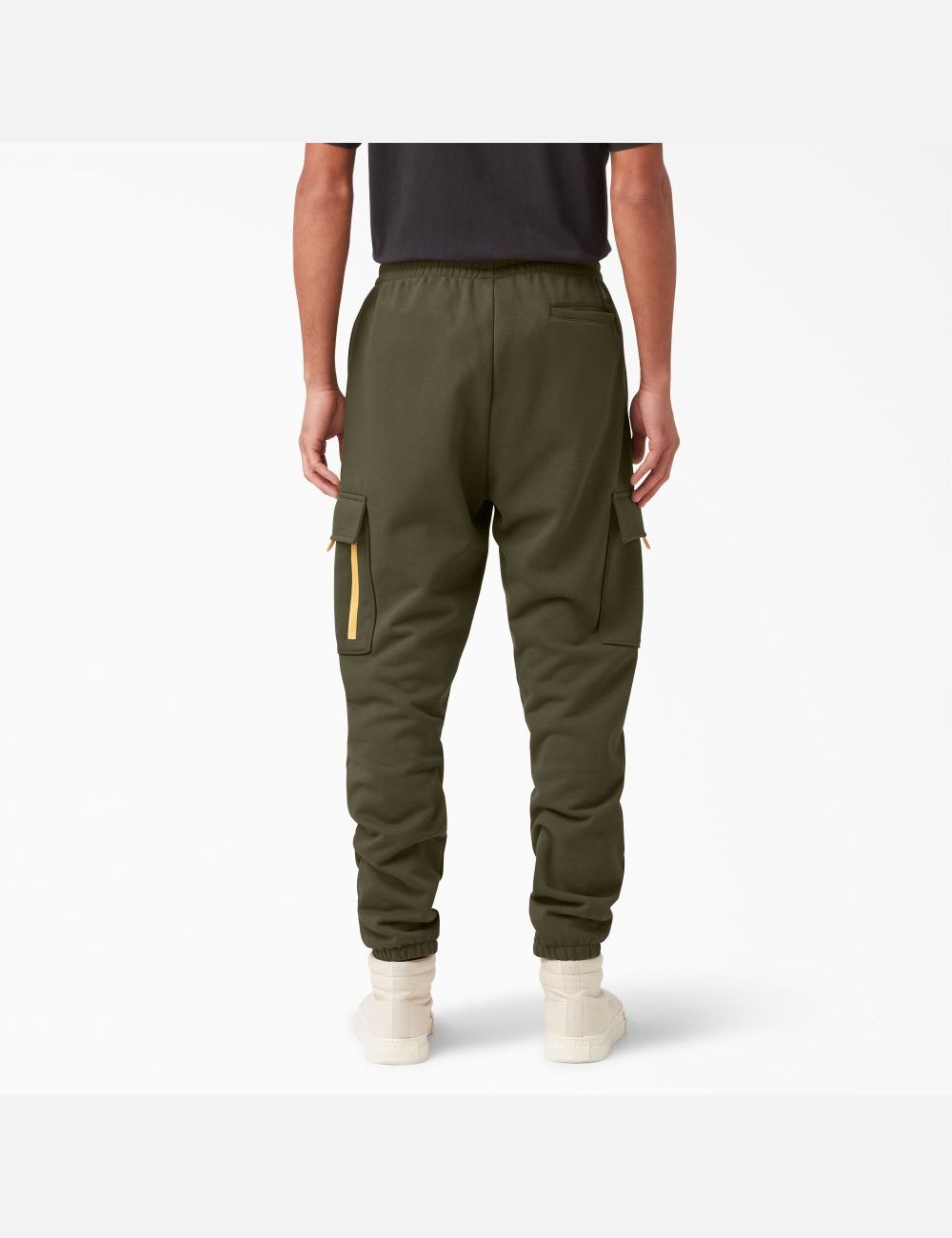 Military Green Dickies Fleece Cargo Pants | 970TMPQKR