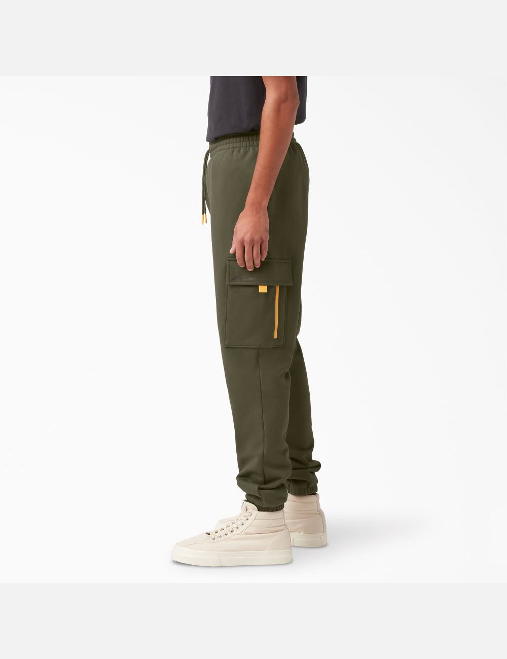 Military Green Dickies Fleece Cargo Pants | 970TMPQKR