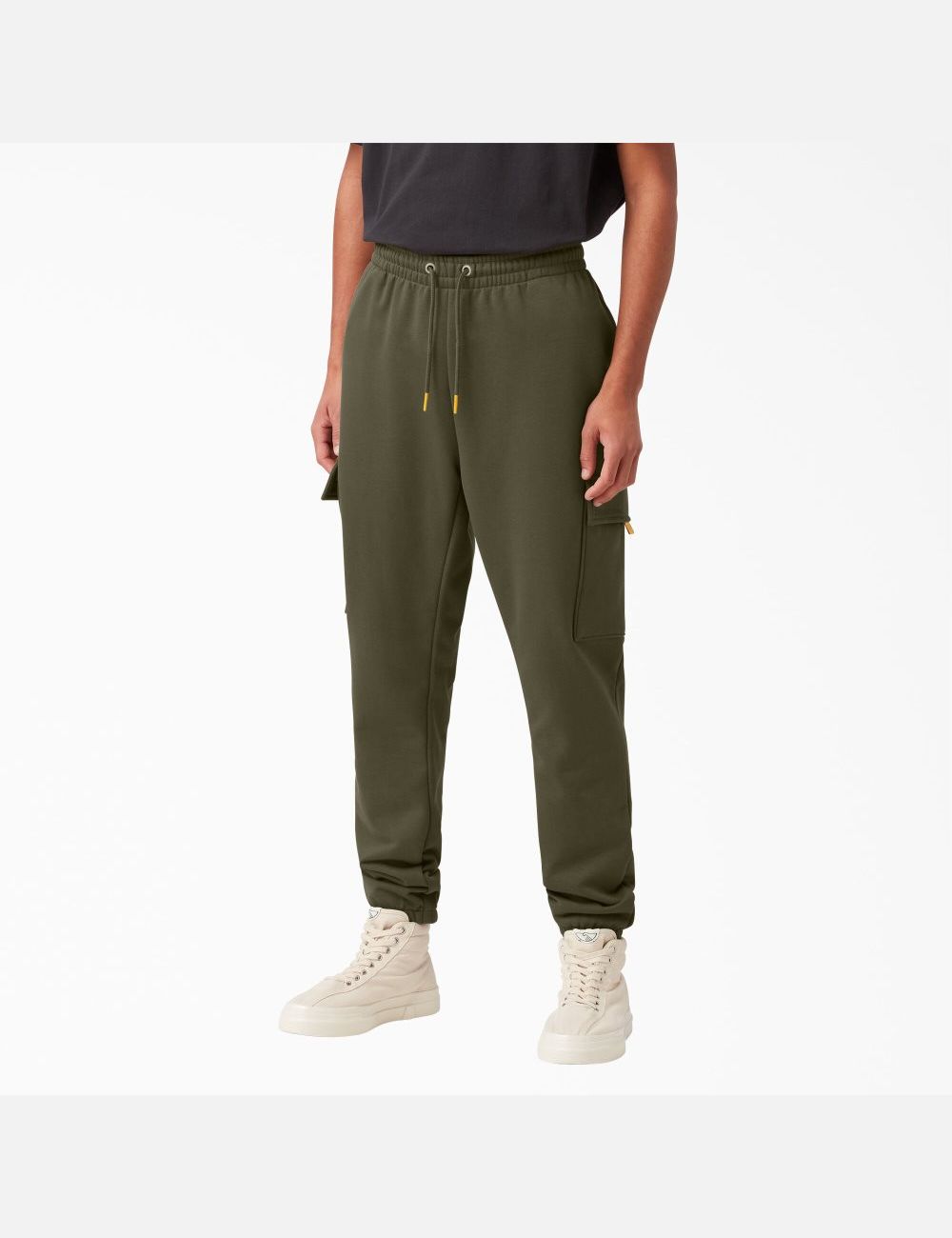 Military Green Dickies Fleece Cargo Pants | 970TMPQKR