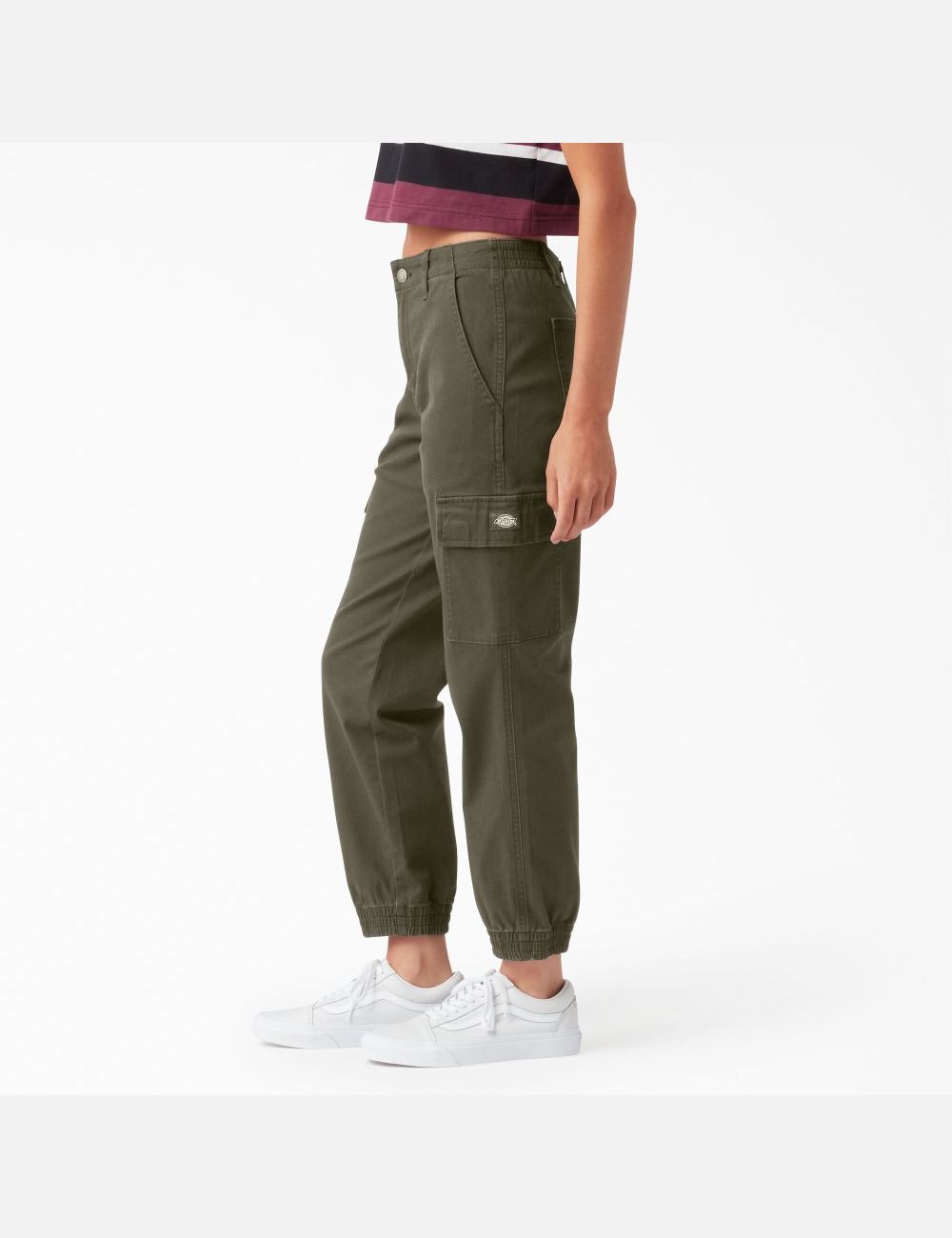 Military Green Dickies Jogger Cargo Pants | 596UJRTPE