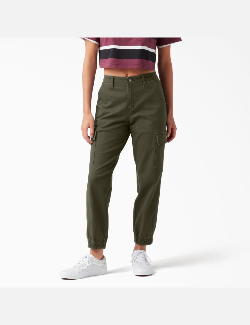 Military Green Dickies Jogger Cargo Pants | 596UJRTPE