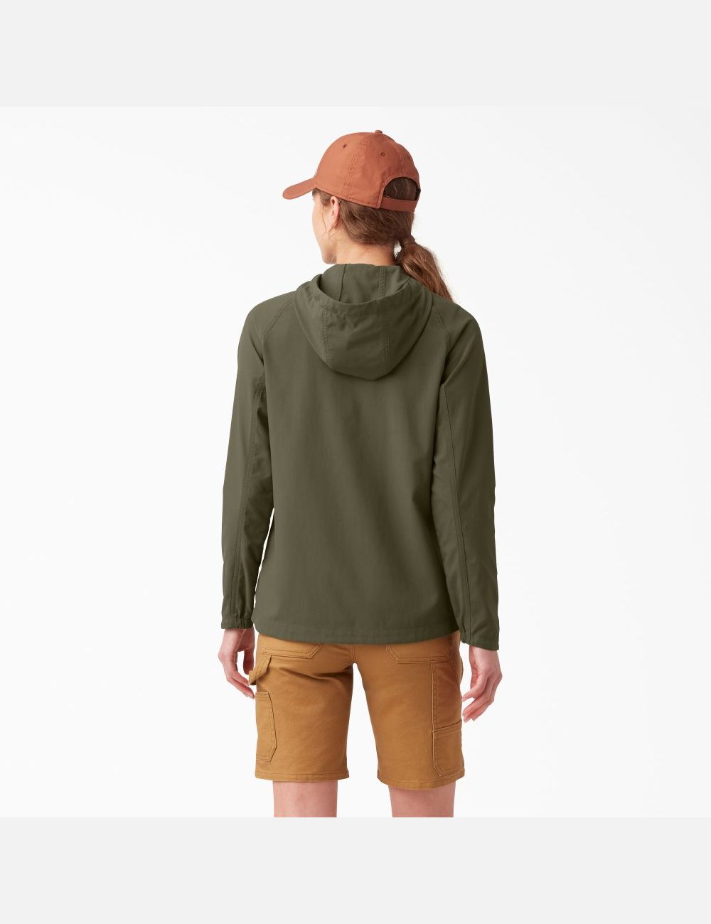 Military Green Dickies Performance Hooded Coats & Jackets | 706NCAZOG