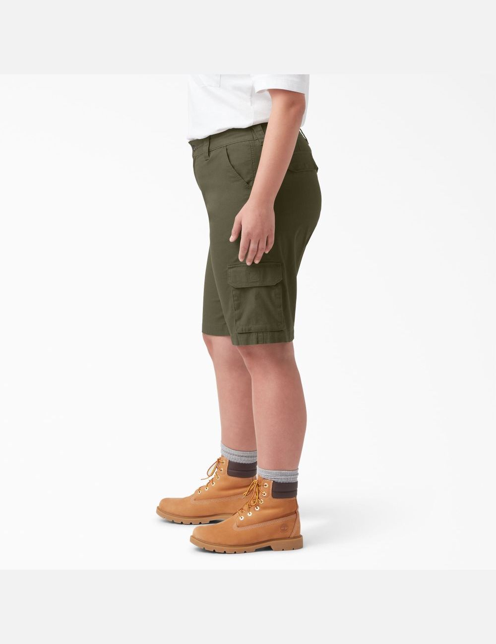 Military Green Dickies Plus Ripstop Cargo Shorts | 410DXQEBO