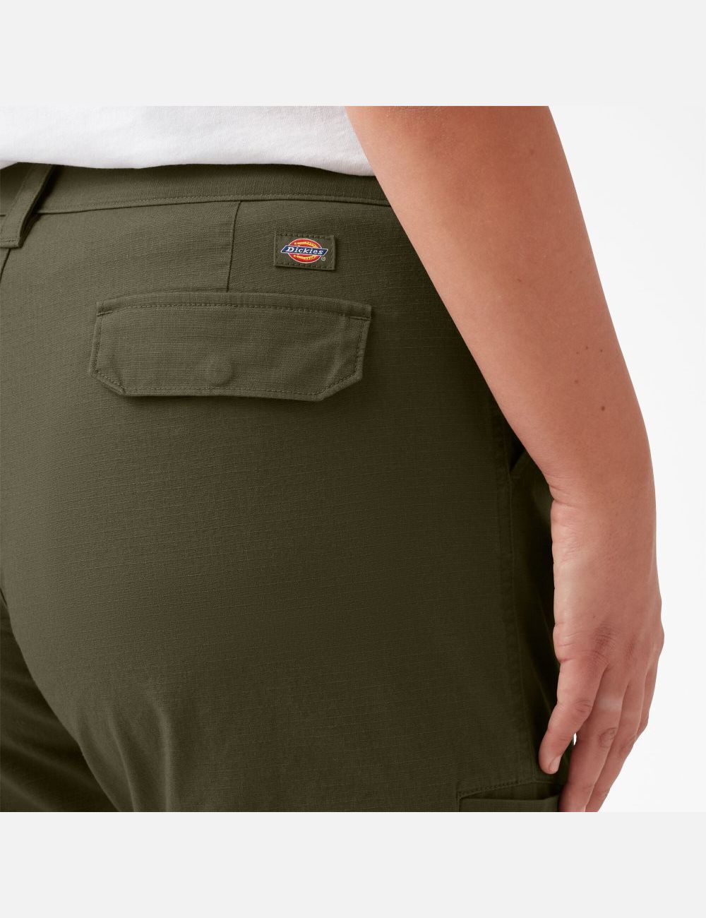 Military Green Dickies Plus Ripstop Cargo Shorts | 410DXQEBO