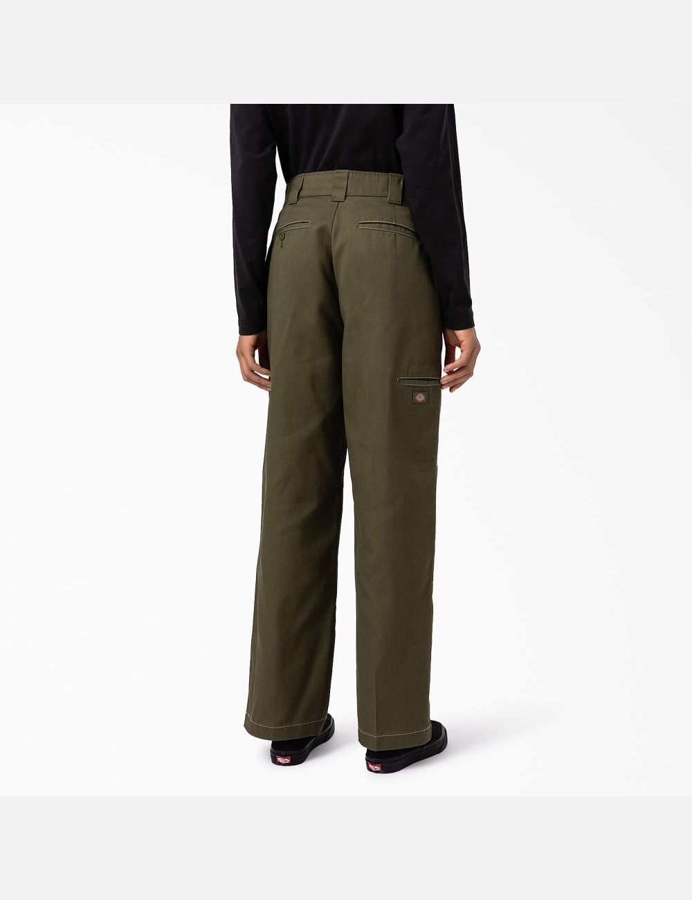 Military Green Dickies Sawyerville Double Knee Pants | 578YOFACR