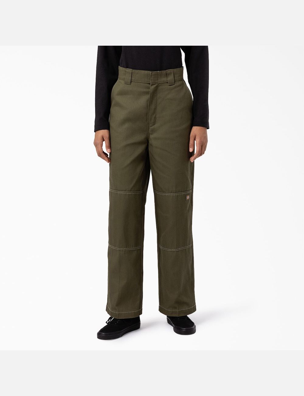 Military Green Dickies Sawyerville Double Knee Pants | 578YOFACR