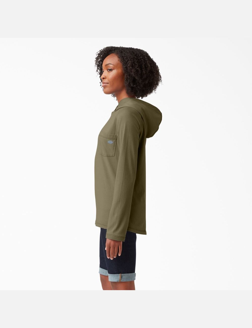 Military Green Heather Dickies Cooling Performance Sun Shirt | 420JPVHCE