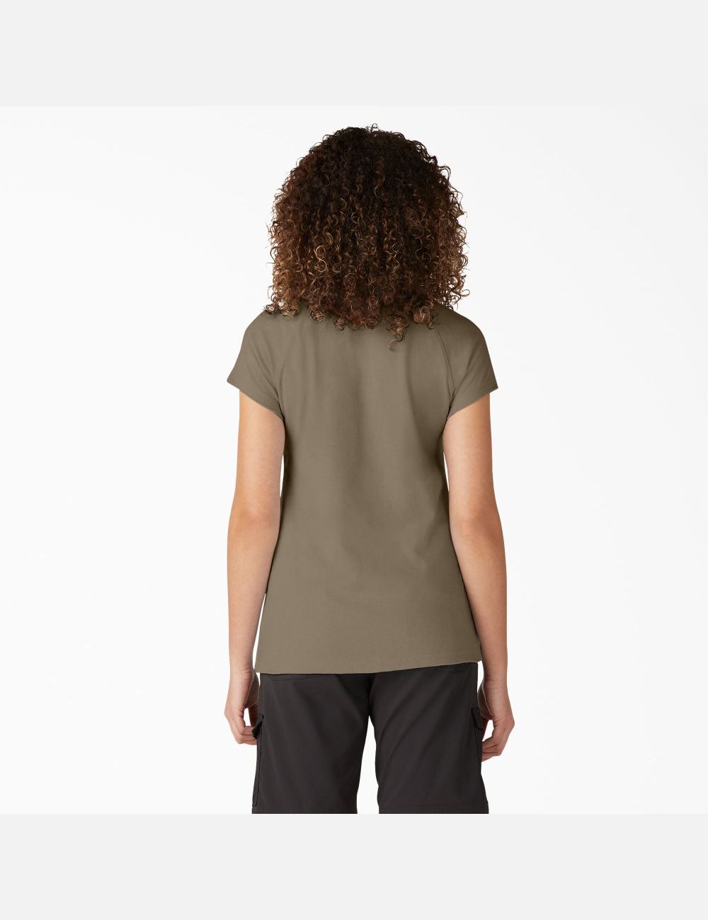 Military Green Heather Dickies Cooling Short Sleeve T-Shirts | 965WQEPVB