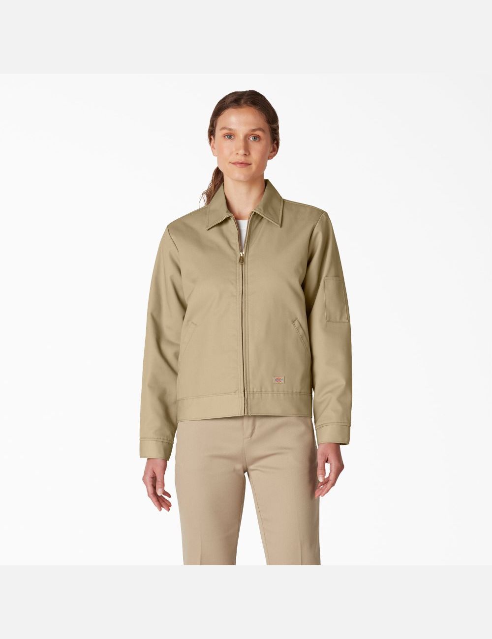 Military Khaki Dickies Insulated Eisenhower Coats & Jackets | 258QHUOTF