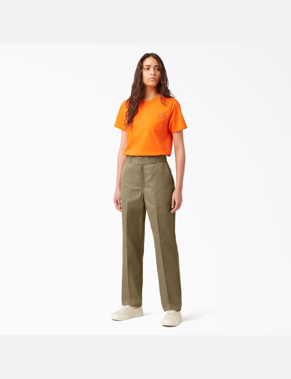 Military Khaki Dickies Original 874 Work Pants | 435VAUHOB