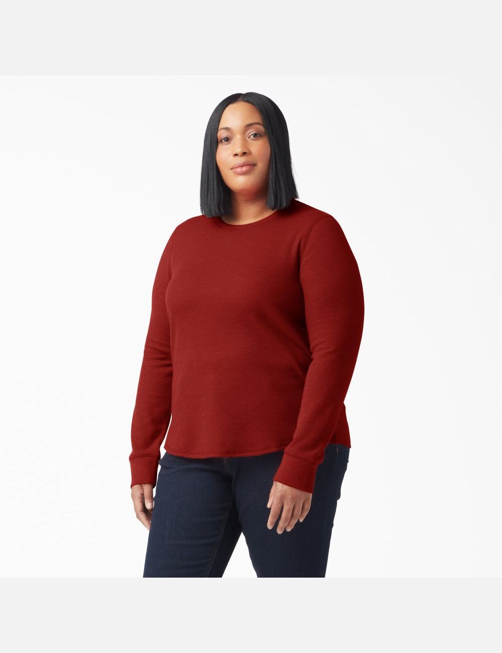 Molten Lava Heather Dickies Plus Thermal Tops | 285GUSZPA