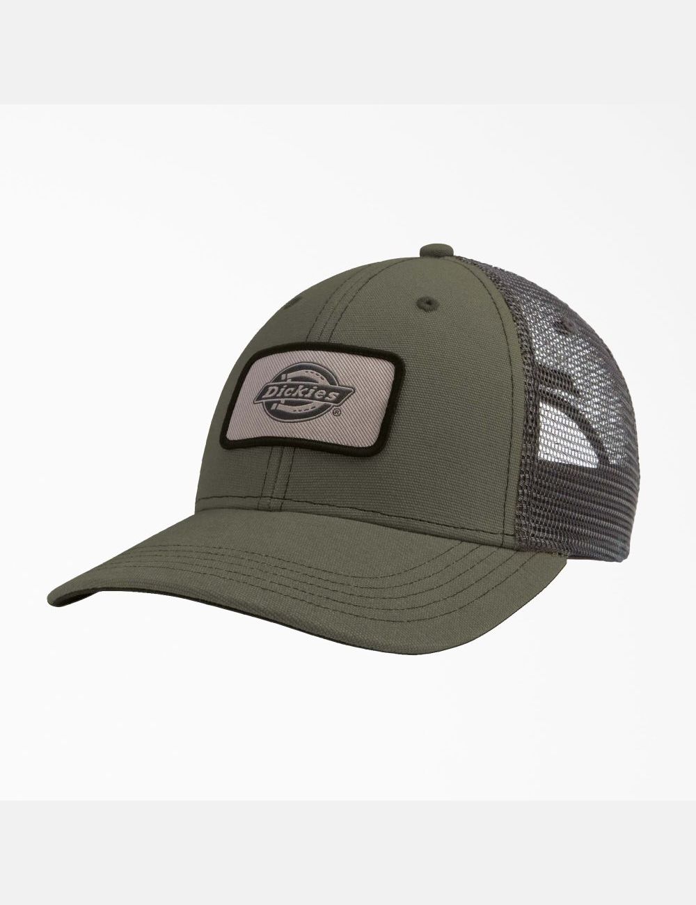 Moss Green Dickies Canvas Trucker Hats | 428ZKULVX