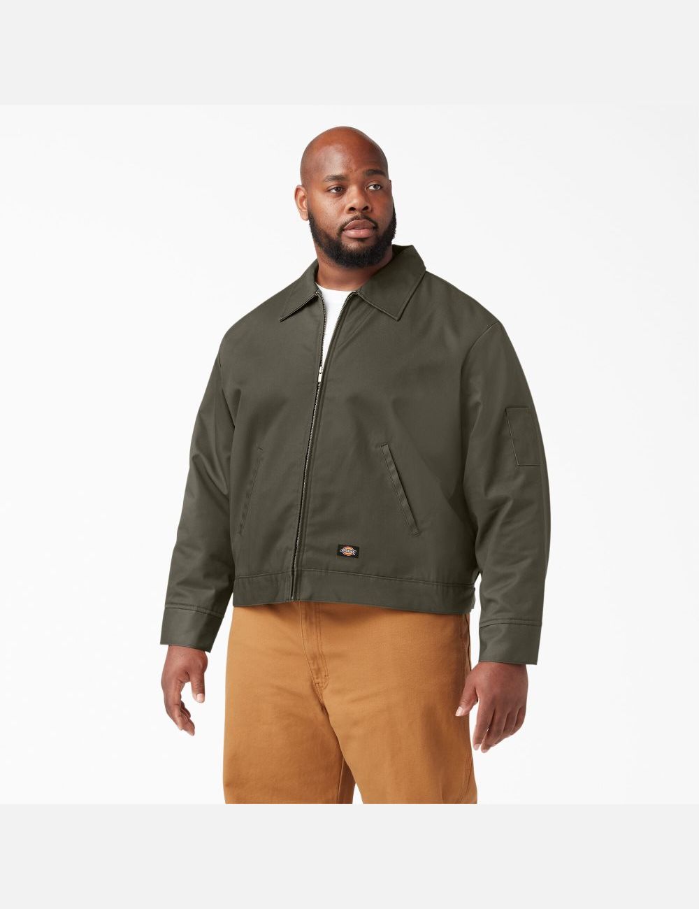 Moss Green Dickies Insulated Eisenhower Coats & Jackets | 059JMXHNP