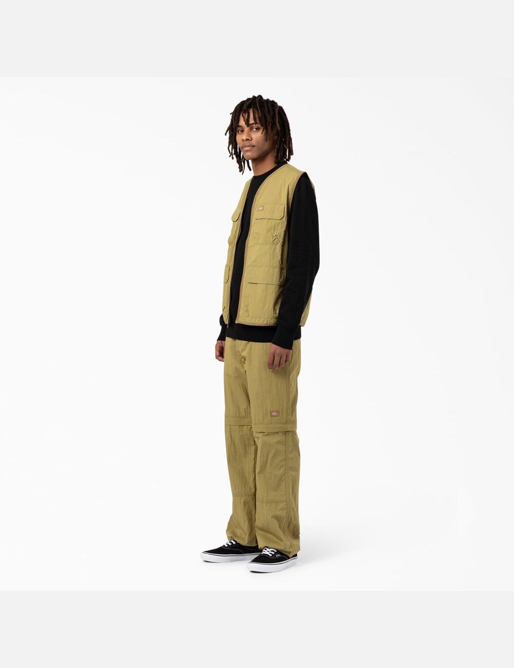 Moss Green Dickies Pacific Utility Vests | 154LVGBEM