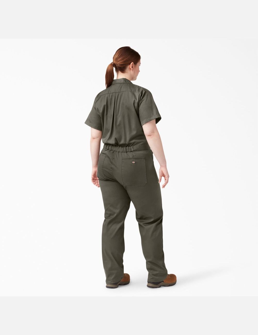 Moss Green Dickies Plus FLEX Cooling Short Sleeve Coveralls & Overalls | 512PLMTRO