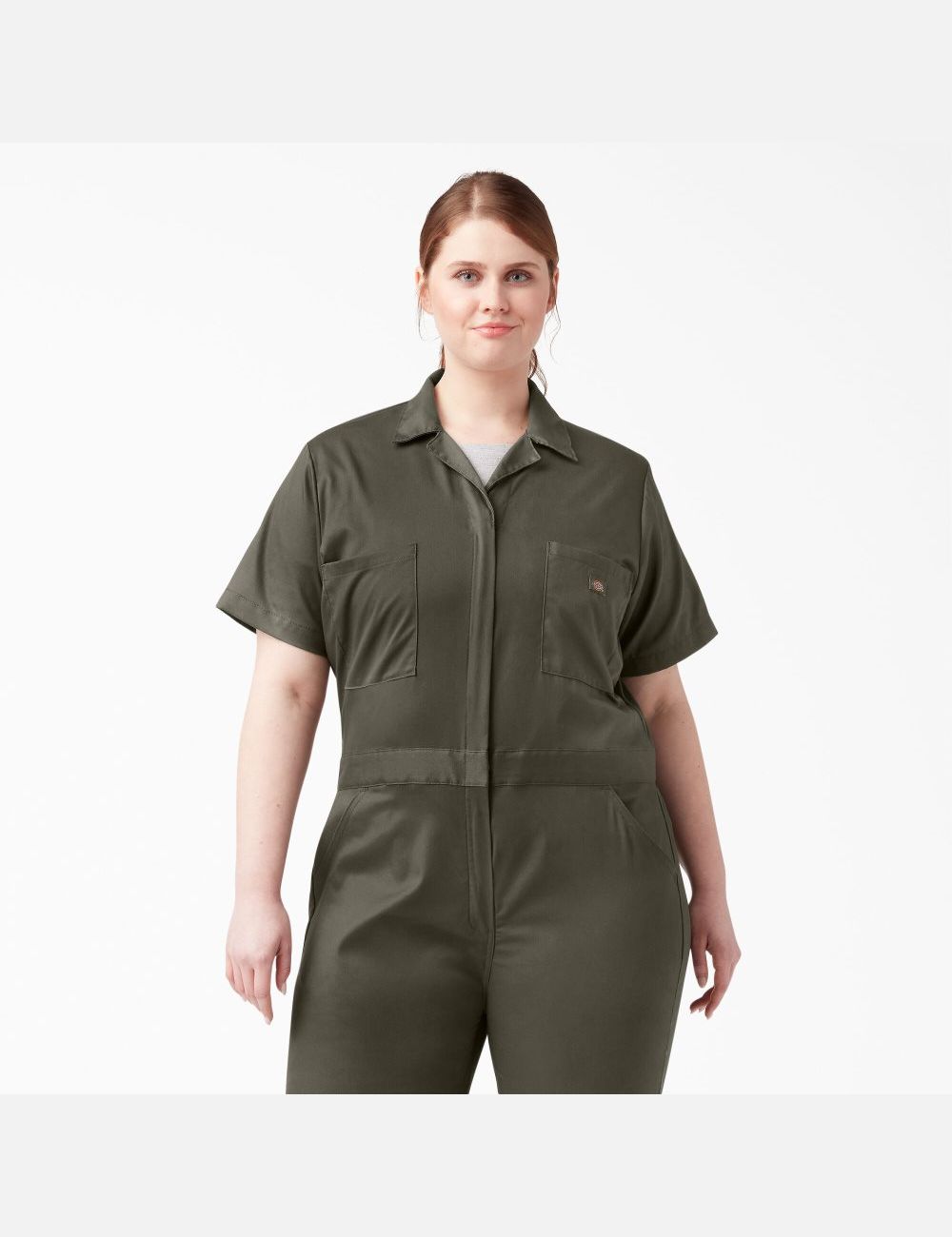 Moss Green Dickies Plus FLEX Cooling Short Sleeve Coveralls & Overalls | 512PLMTRO