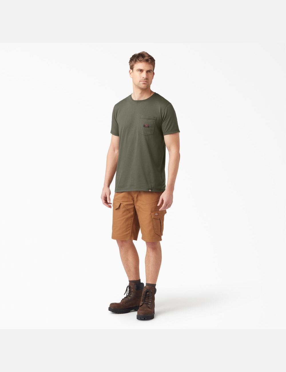 Moss Green Dickies Traeger x Ultimate Grilling T-Shirts | 305JVKQLC