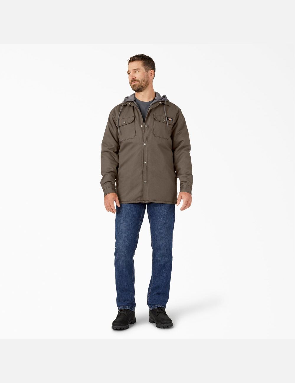 Mushroom Dickies Hydroshield Duck Hooded Coats & Jackets | 487AQGLRU