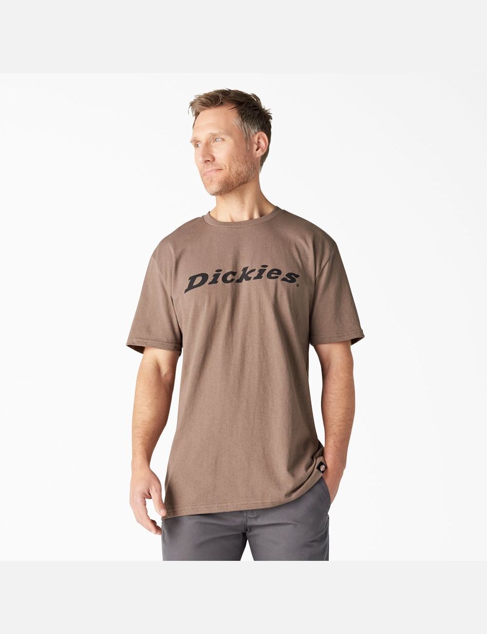 Mushroom Dickies Short Sleeve Relaxed Fit Icon Graphic T-Shirts | 974GYRCLQ