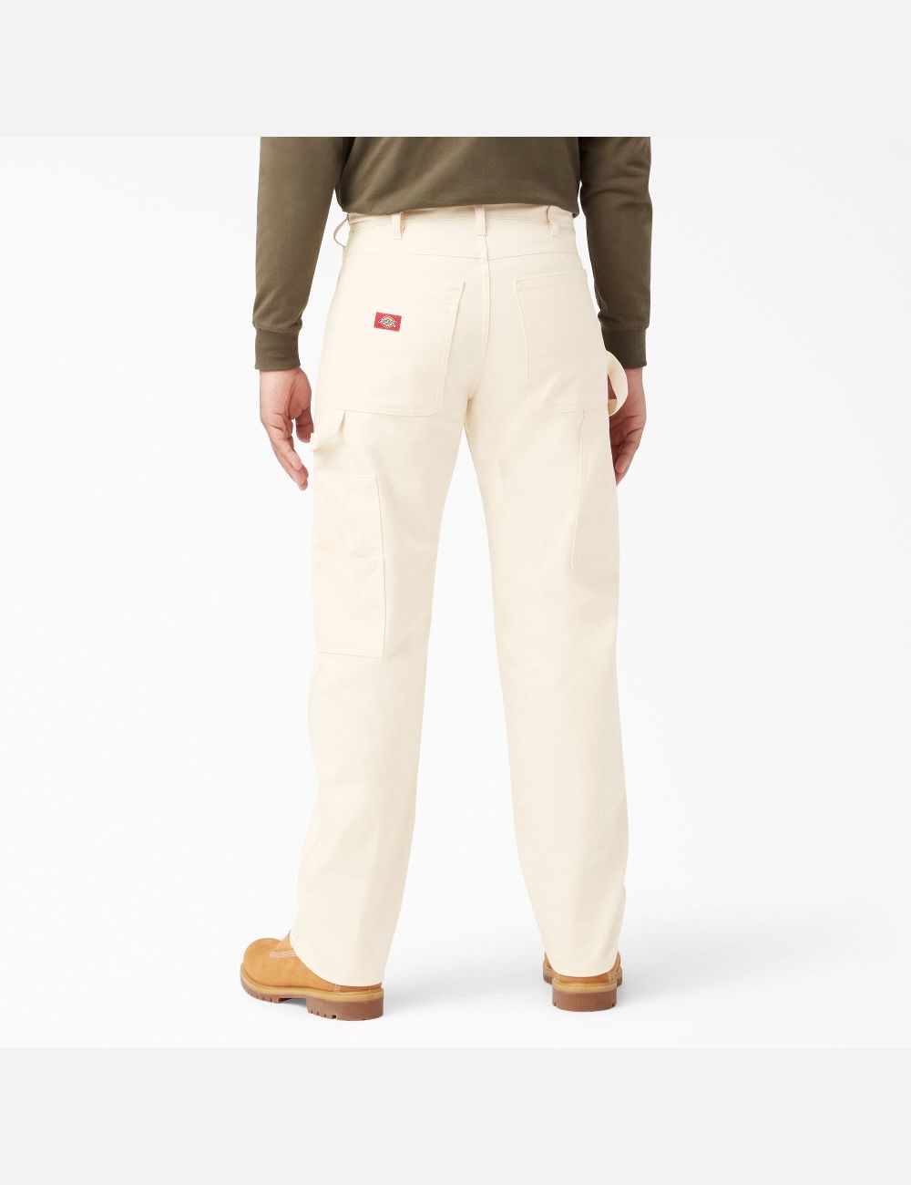 Natural Beige Dickies Relaxed Straight Leg Painters Pants | 594MAHVFE