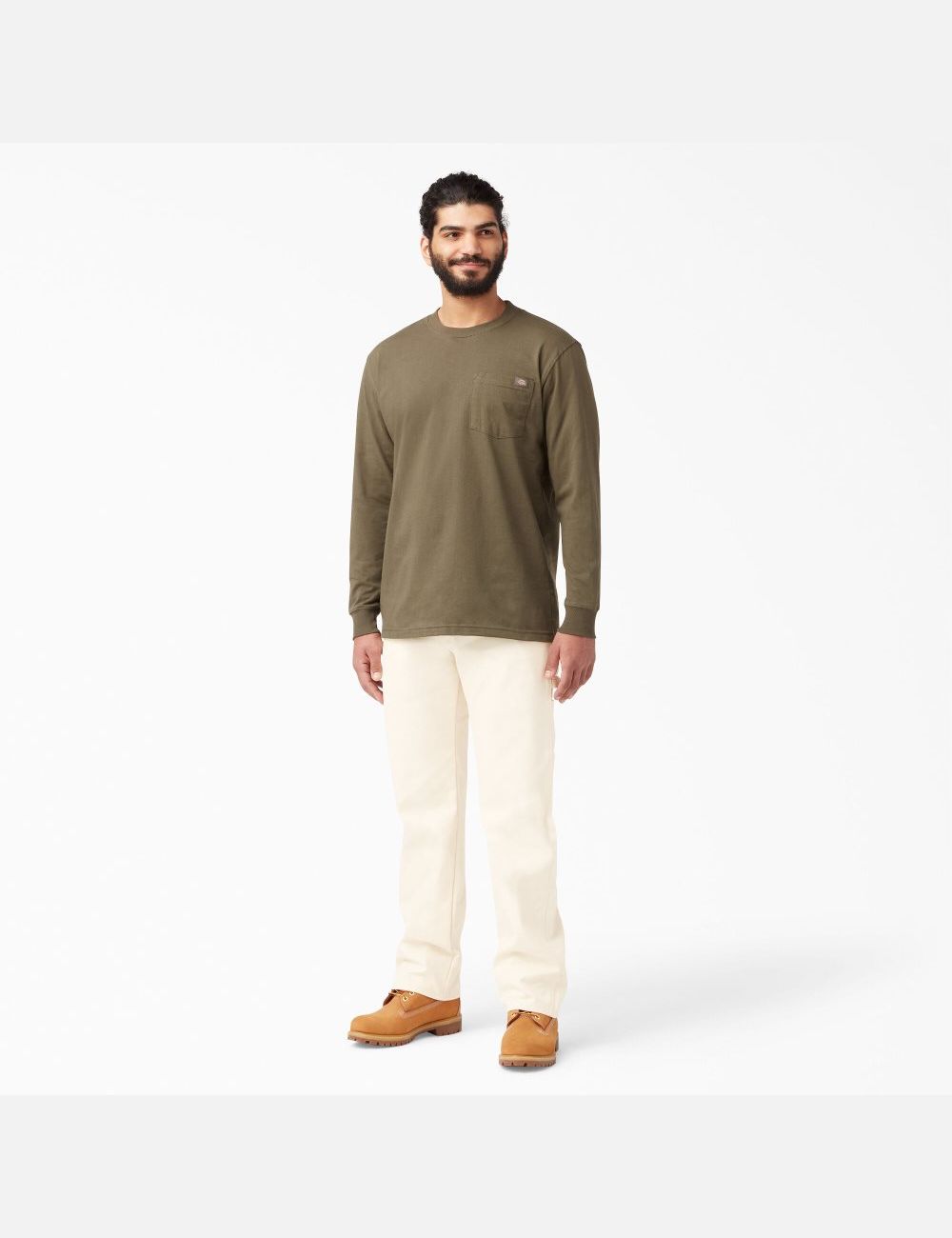 Natural Beige Dickies Relaxed Straight Leg Painters Painter Pants | 935GKPNVB