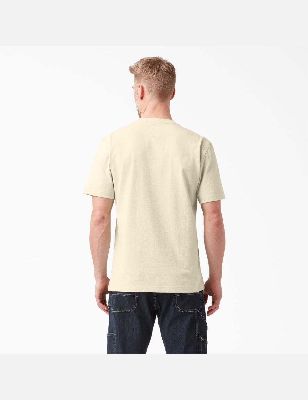 Natural Beige Dickies Short Sleeve Heavyweight T-Shirts | 347AXQJRS