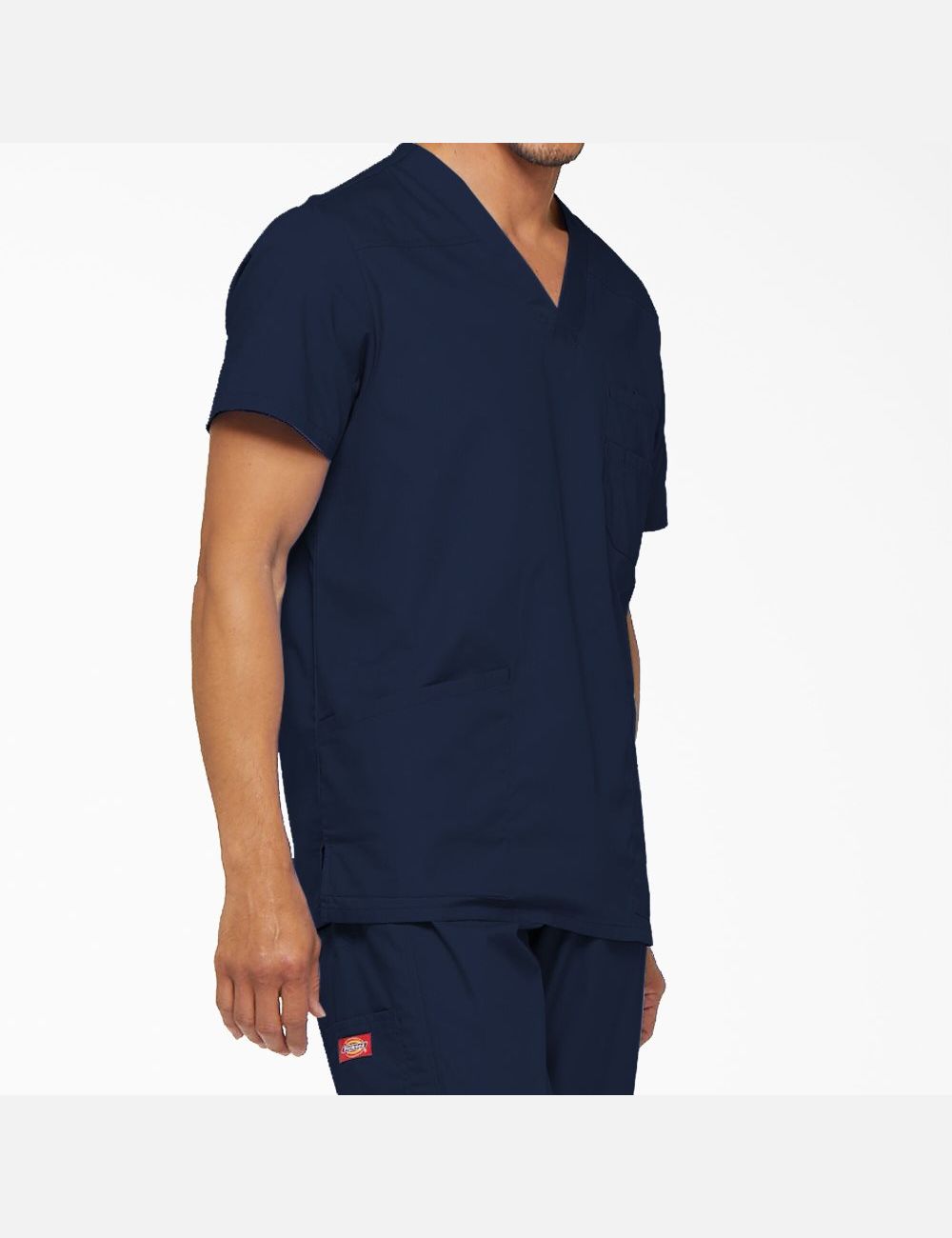 Navy Blue Dickies EDS Signature V-Neck Top Scrubs | 874XRQWMV