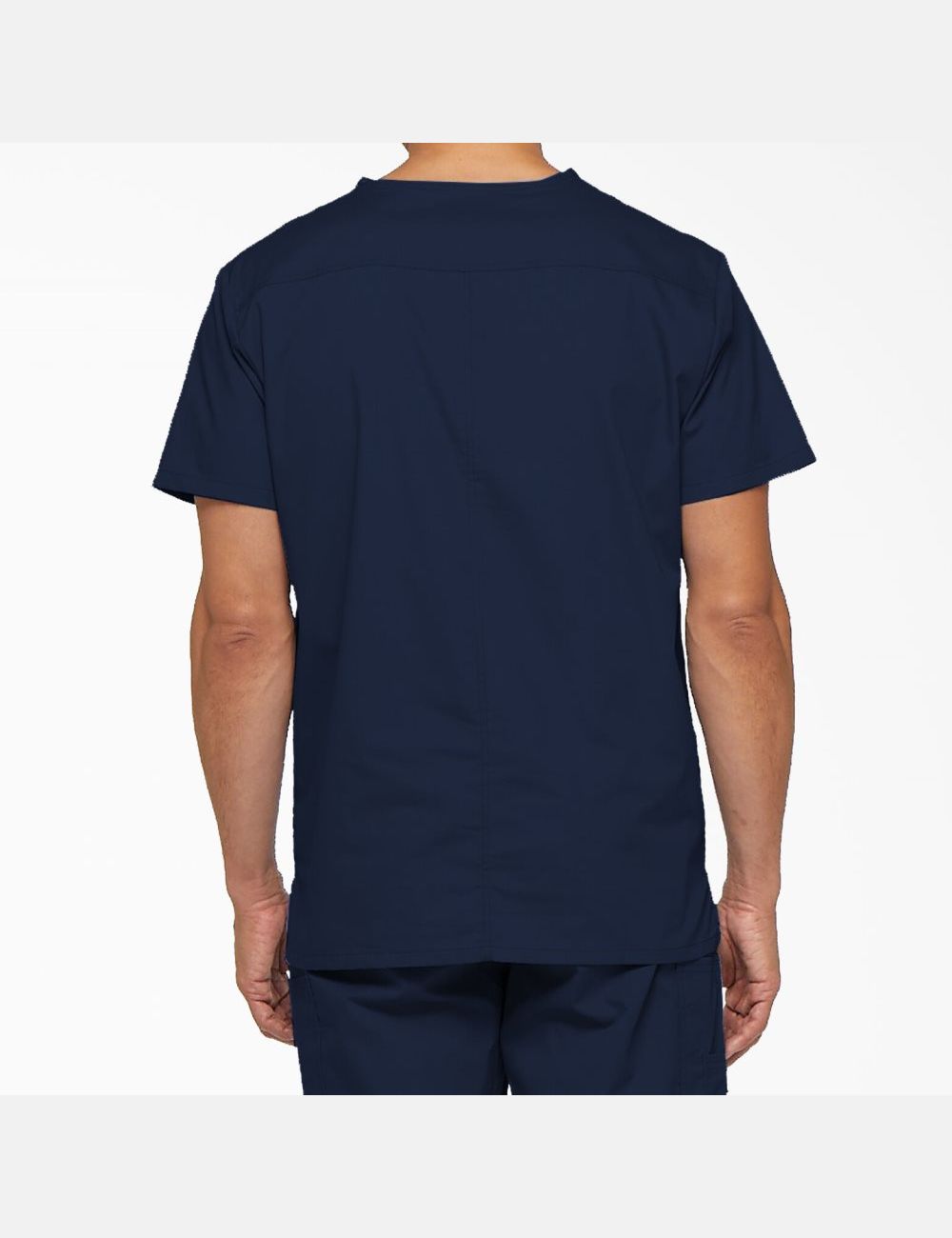 Navy Blue Dickies EDS Signature V-Neck Top Scrubs | 874XRQWMV