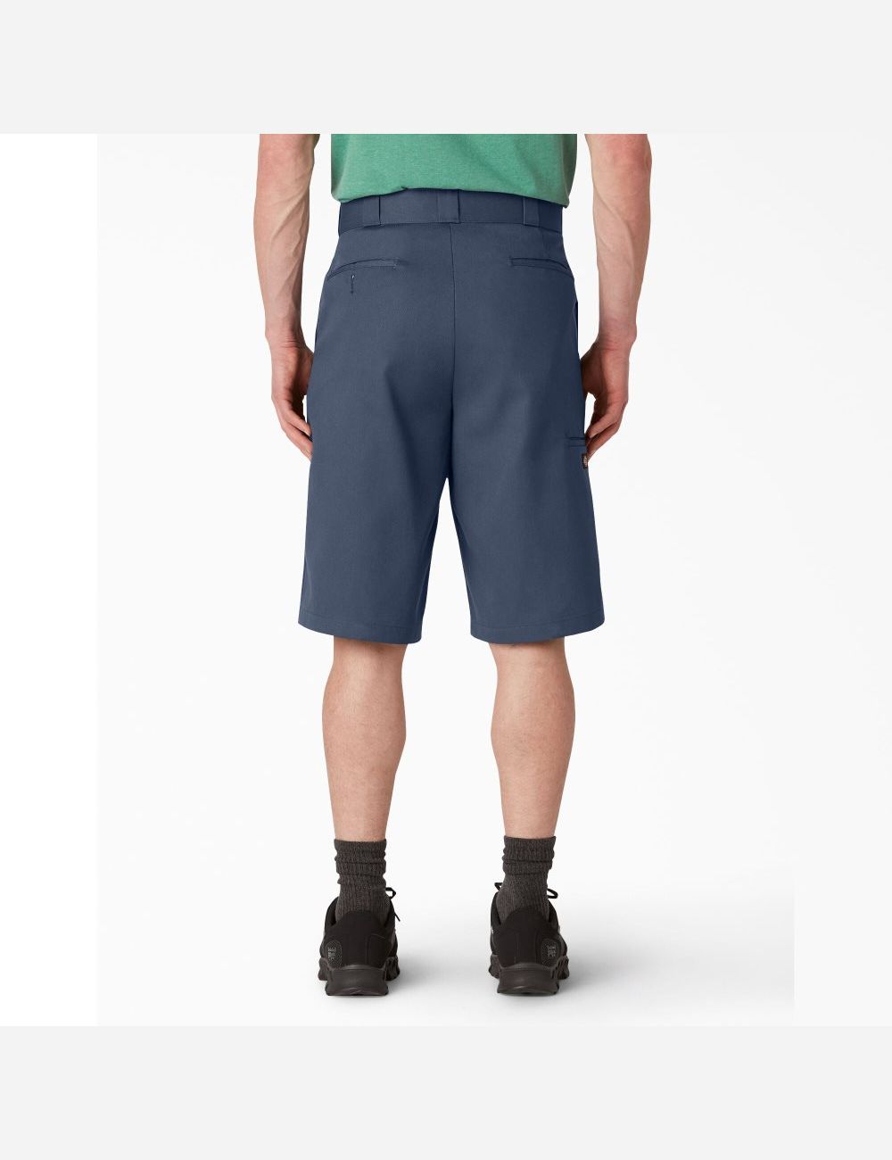 Navy Blue Dickies Loose Fit Flat Front Shorts | 568KCFPSL