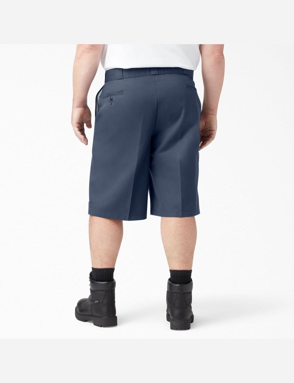 Navy Blue Dickies Loose Fit Flat Front Shorts | 568KCFPSL