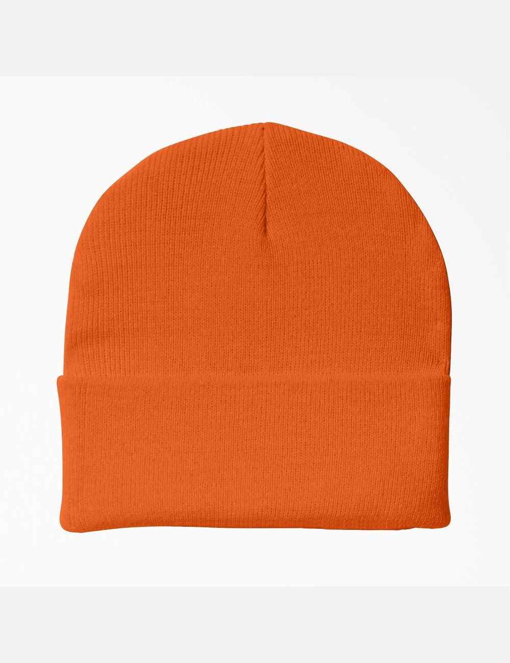 Neon Orange Dickies Cuffed Knit Hats | 385ZNYOEL