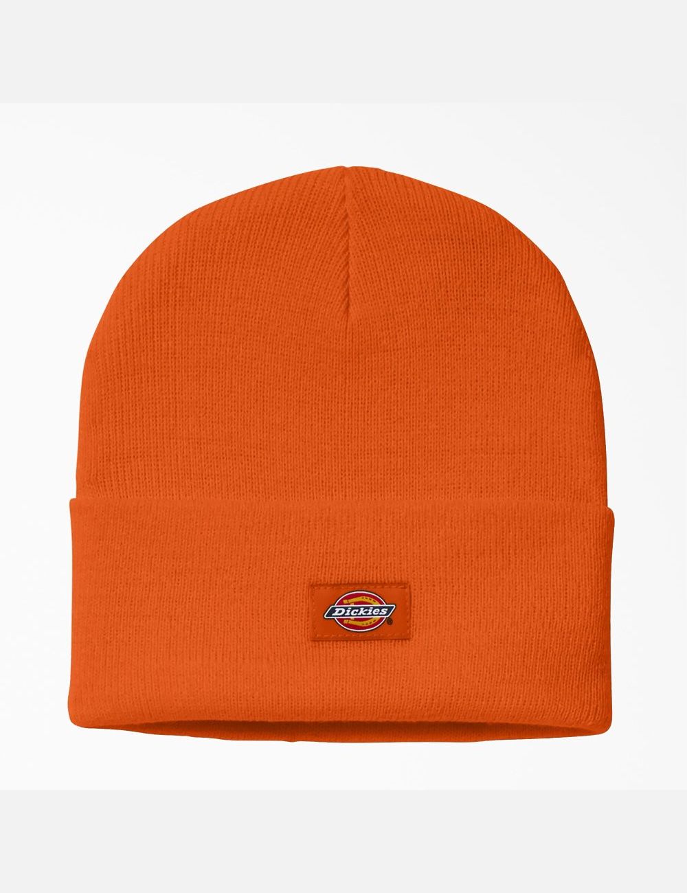 Neon Orange Dickies Cuffed Knit Hats | 385ZNYOEL