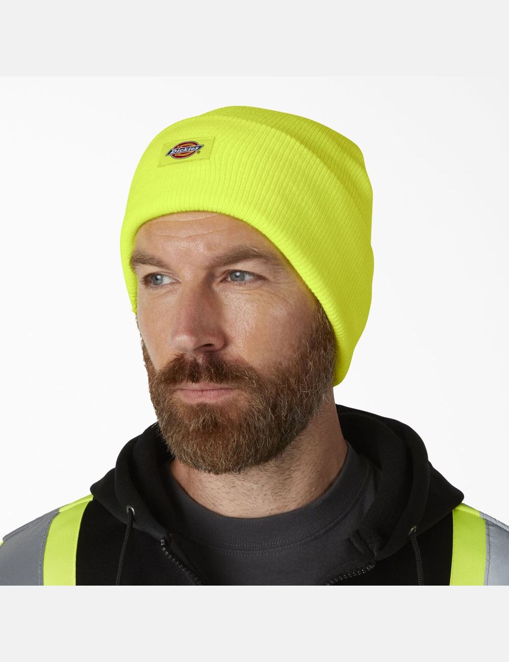 Neon Yellow Dickies Cuffed Knit Hats | 805BVJIYG