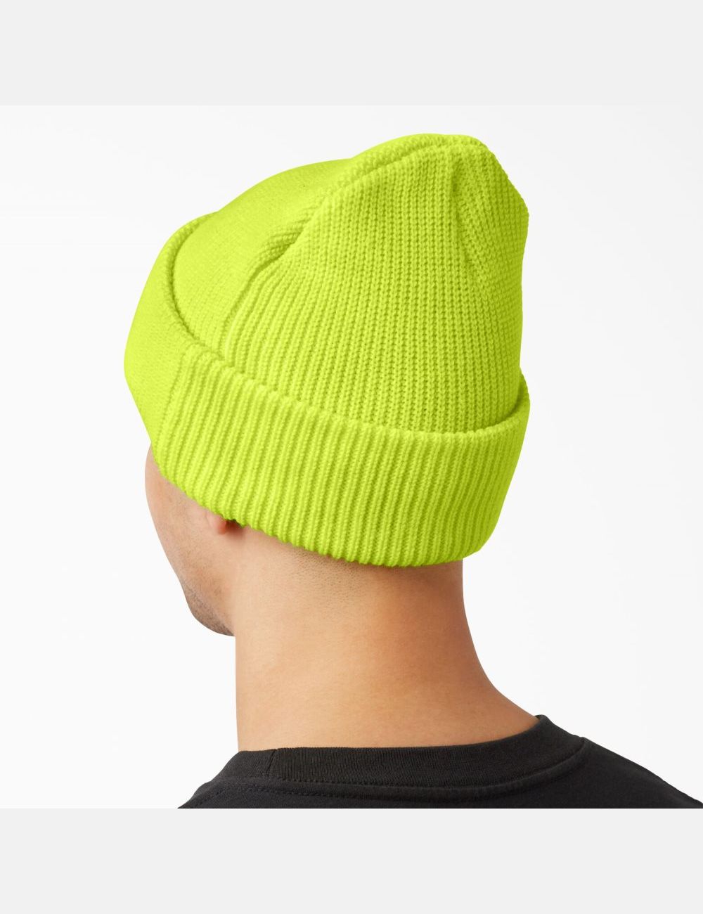 Neon Yellow Dickies Skateboarding Cuffed Hats | 036BXDIEU