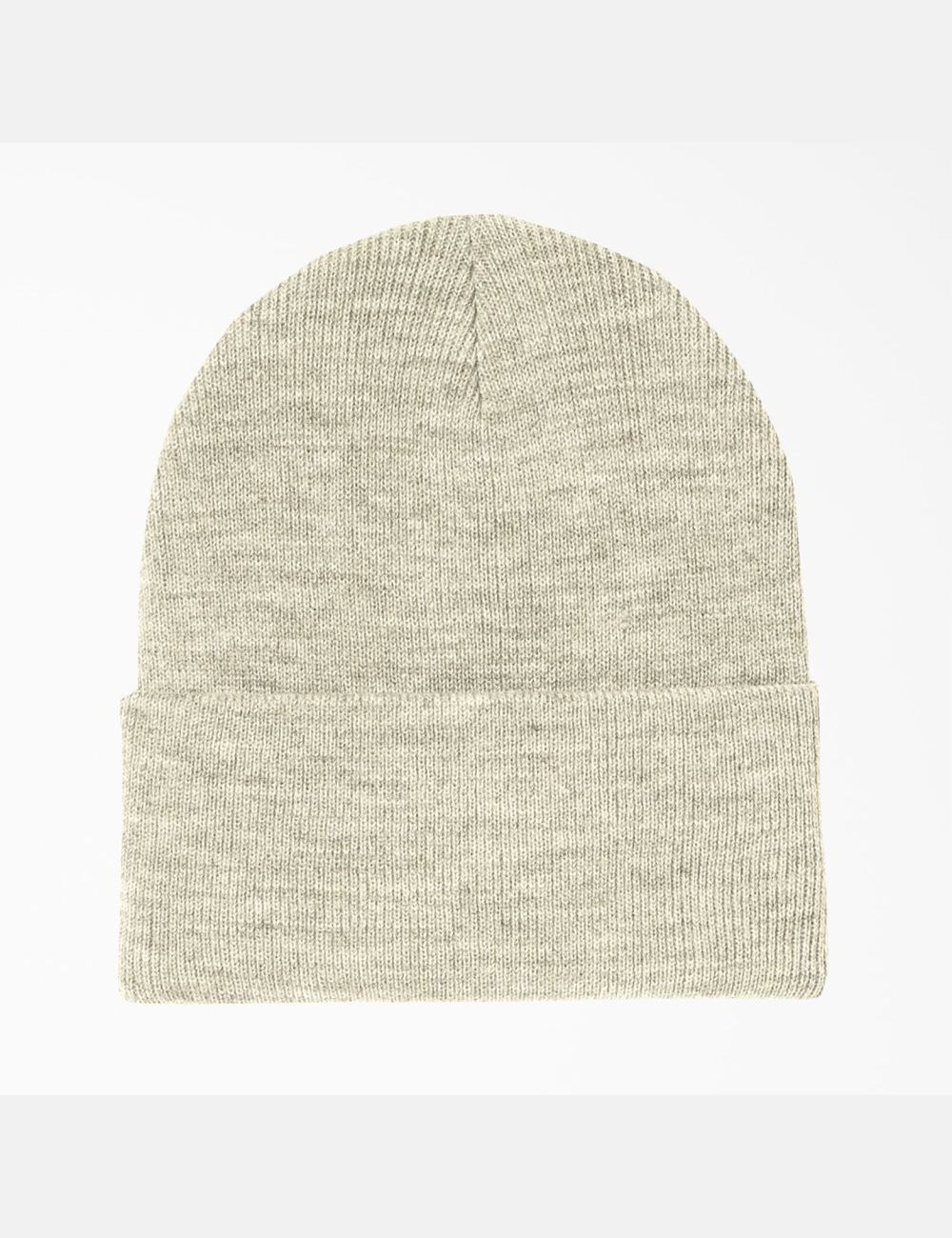 Oatmeal Heather Dickies Cuffed Knit Hats | 751PGFCIK