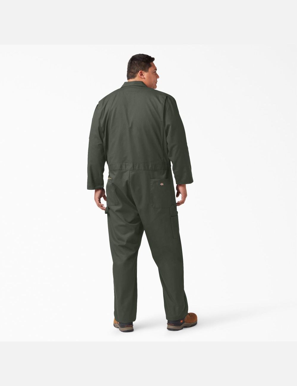 Olive Green Dickies Deluxe Blended Long Sleeve Coveralls | 507STIZEG