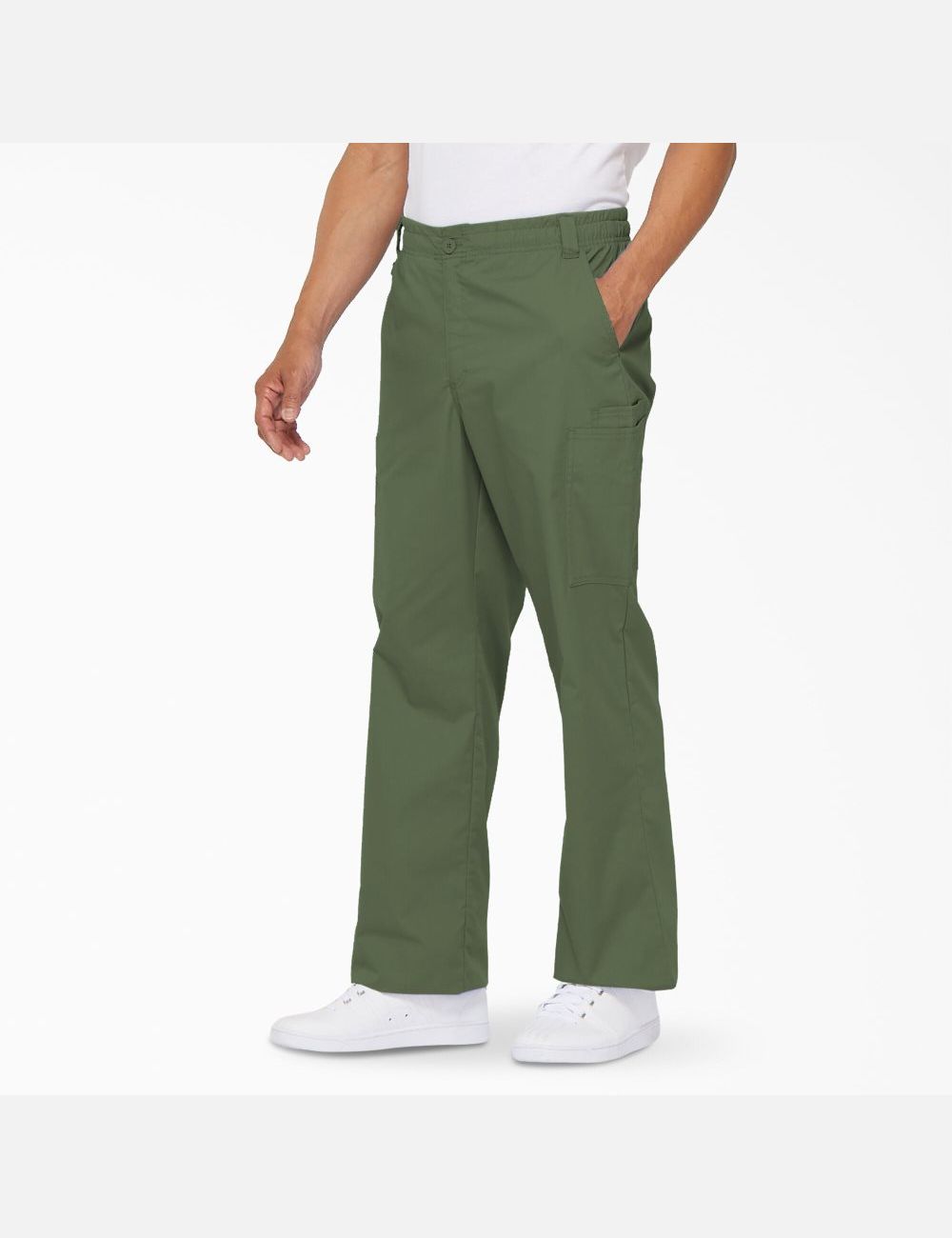 Olive Green Dickies EDS Signature Cargo Pants Scrubs | 857YPANVF