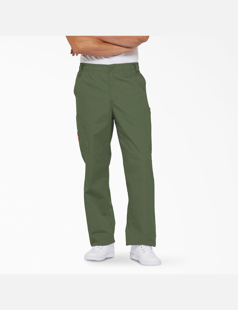 Olive Green Dickies EDS Signature Cargo Pants Scrubs | 857YPANVF